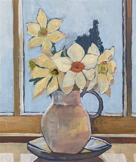 Daffodil Still Life Print Etsy