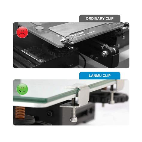 Review 3d Printer Glass Clips Heyous 2pcs Glass Bed Clips Clamps