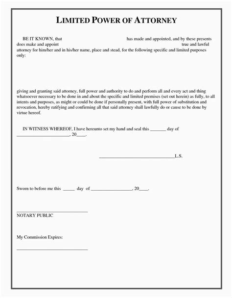 Simple Power Of Attorney Forms Printable Printable Forms Free Online