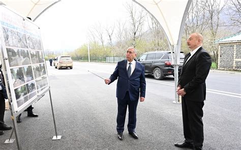 President Ilham Aliyev Attends Opening Of Boyuk Pirali Kichik Pirali