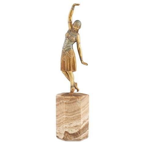 Egyptian Dancer Original Bronze Sculpture By Demetre Chiparus For