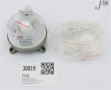 30819 ELECALL PRESSURE SWITCH, 20-200PA (NEW) EPDS-02 – J316Gallery