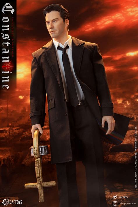 Action Figure Keanu Reeves Constantine DC Comics Escala DafToys Estilo Hot Toys MKP