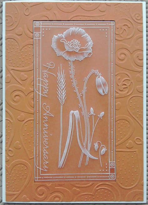 Groovi Plates Poppies With Spellbinders Embossing Folder By Lynne Lee