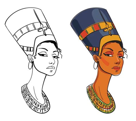 Egyptian Queen Nefertiti Drawing