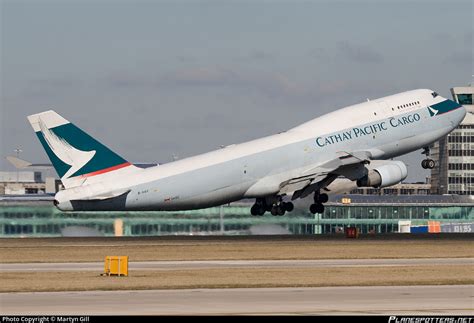 B KAH Cathay Pacific Boeing 747 412 BCF Photo By Martyn Gill ID