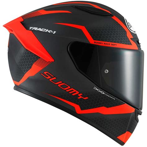 Casco Moto Integrale Racing Suomy Track Reaction Opaco Antracite