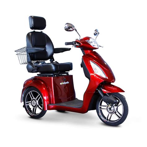 E-Wheels EW-36 3-Wheel Electric Senior Mobility Scooter - Red - Walmart ...