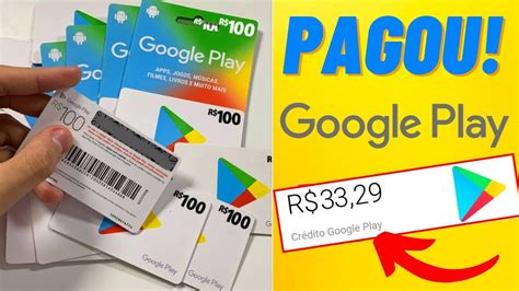 Ganhar R Reais Em Gift Card Da Google Play Store E Paypal Gr Tis