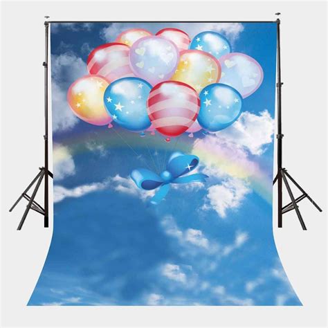 Hellodecor X Ft Colorful Floating Balloons Backdrop Seven Colors