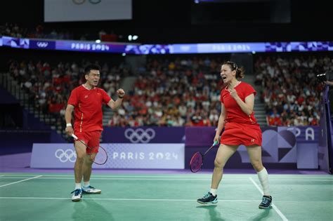 China S Zheng Huang Win Badminton Mixed Doubles Gold At Paris Olympics