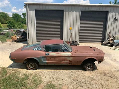 1968 Ford Mustang Fastback Project Clean Title Complete Factory V8 Car For Sale Ford