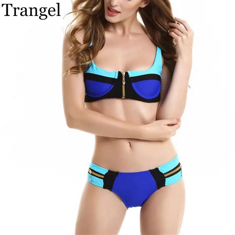 Trangel bikini mujer vendaje traje de baño acolchado push up bañador