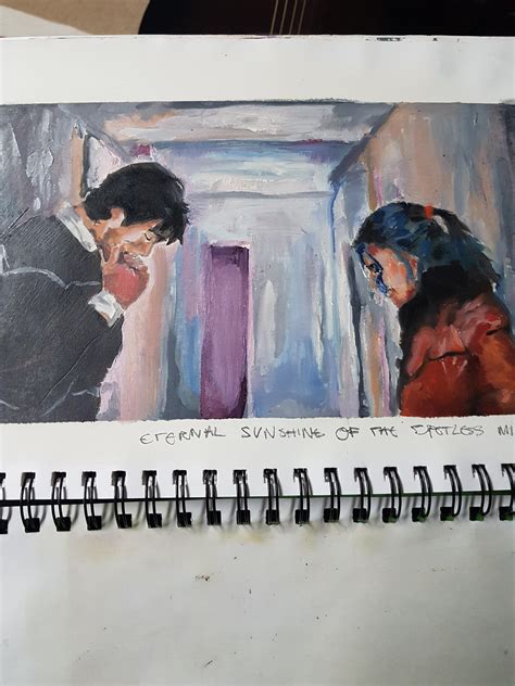 my painting of Joel and Clementine : r/EternalSunshine