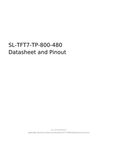 Somlabs Display Modules Datasheets Mouser