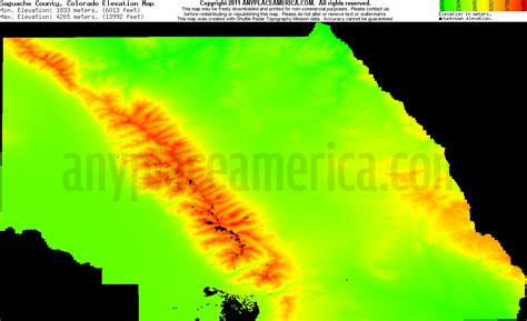 Free Saguache County, Colorado Topo Maps & Elevations