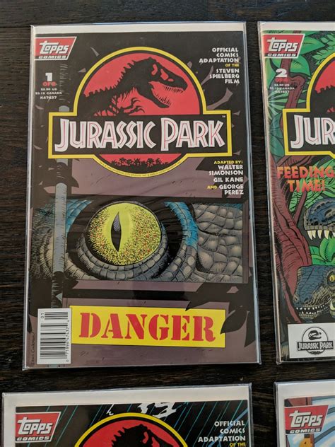 Vintage Jurassic Park Comics 1993 Original Topps From The Etsy