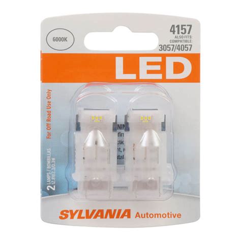 Sylvania 4157 White Syl Led Mini Bulb 2 Pack