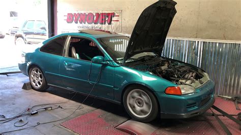 LS Vtec Turbo Civic Dyno YouTube