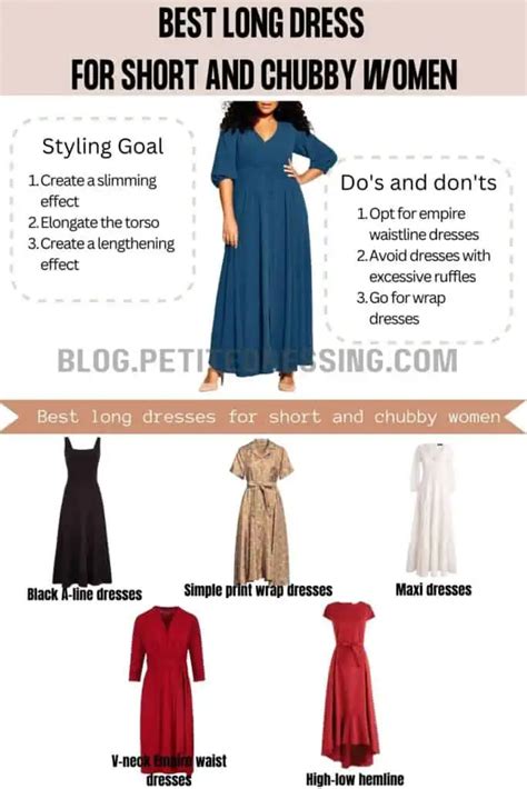 The Long Dress Guide For Short And Chubby Women Petite Dressing