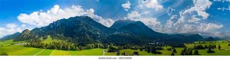 Panoramic Aerial View Neuschwanstein Castle Surrounding Stock Photo 1821192020 | Shutterstock