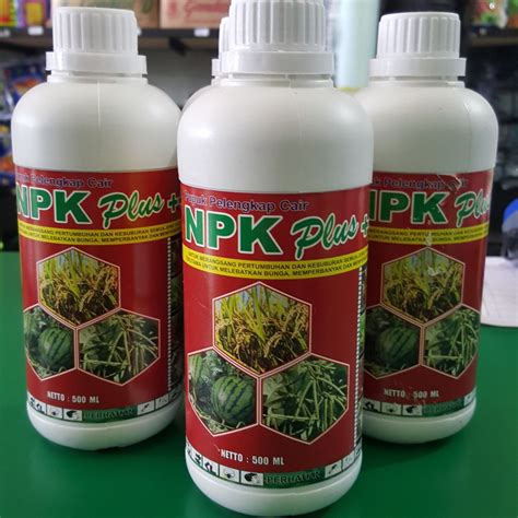 Jual Pupuk NPK Cair Plus 500ml Pemacu Pertumbuhan Akar Daun Bunga