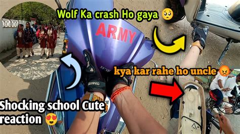 Shocking School Cute Girl Reaction Wolf Ka Crash Ho Gaya Aaj Wolf