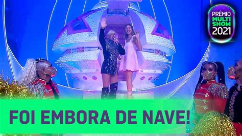 Xuxa e Sasha pegam uma carona de NAVE pra ir embora Prêmio Multishow