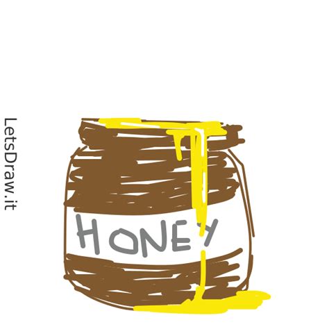 How to draw honey / 5bepdbjnj.png / LetsDrawIt