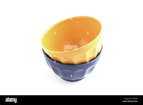 Two Empty Bowls Stock Photo Alamy