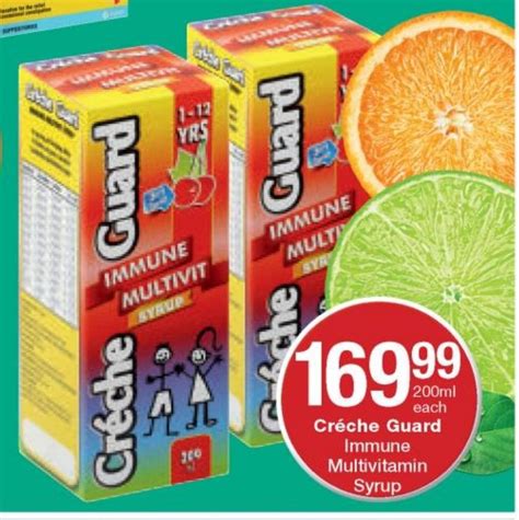 Créche Guard Immune Multivitamin Syrup 200ml Offer At Checkers