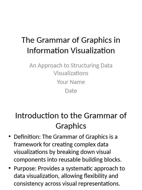 Grammar Of Graphics Presentation Pdf