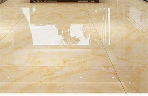 Beige 60x60cm Square Shaped 10 Mm Thick Gloss Finish Ceramic Floor