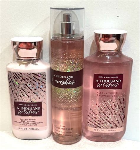 Bath And Body Works A Thousand Wishes Trio Set 8 Fl Oz Body Lotion