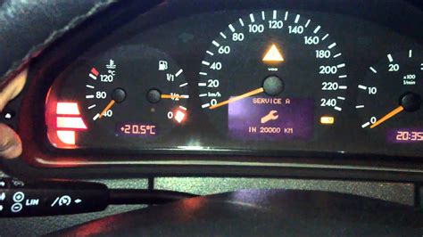 Mercedes E Class W210 Service Inspection Reset Youtube