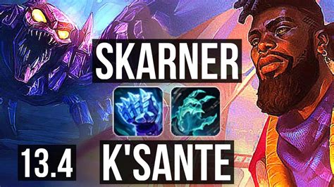 SKARNER Vs K SANTE TOP Rank 2 Skarner 900 Games 1 5M Mastery 2