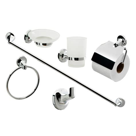 Modern 6 Piece Bathroom Accessory Set At Victorian Plumbing Uk