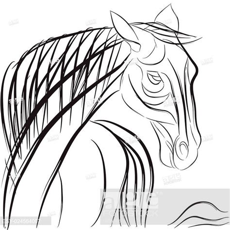 Horse Profile Drawing | Free download on ClipArtMag