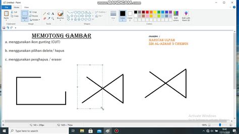 Ikon Untuk Menghapus Gambar Pada Paint Kelas 3 Sd Youtube