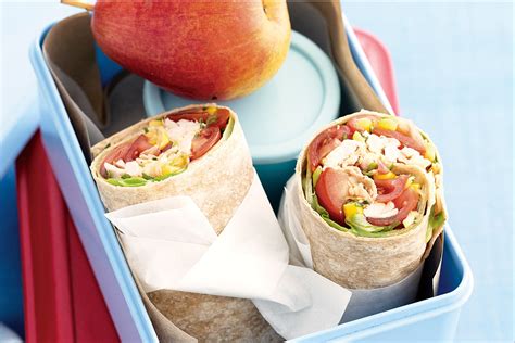 Chicken And Corn Wraps Recipe School Lunch Recipes Lunch Box