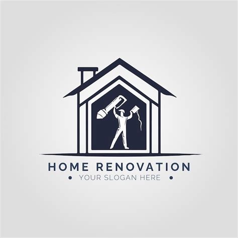 Premium Vector Home Renovation Logo Concept For Company And Branding