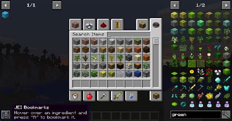 Just Enough Items Jei Hud And Ui Mod Details Minecraft Mod Guide Gamewith