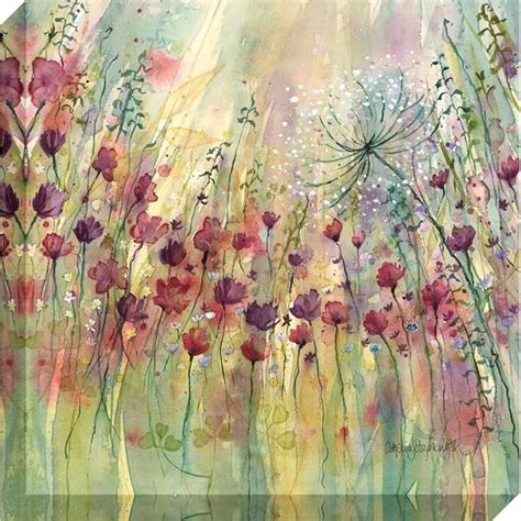 Spring Floral Pods I Print On Canvas By Catherine Stephenson Amazon