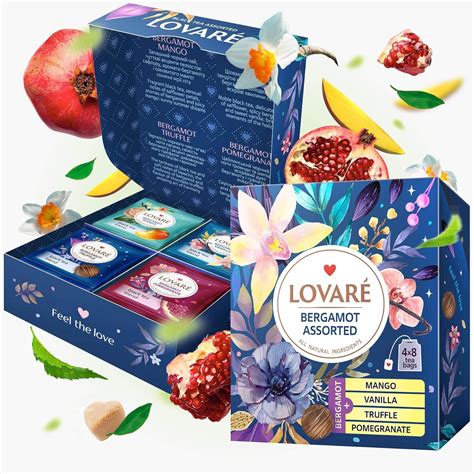 Amazon LOVARE Bergamot Assorted Tea Variety Pack 32 Pack 4