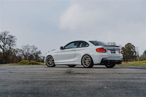 Bmw F22 Coupe 2 Series With 18 Vs 5rs Wheels In Motorsport Gold