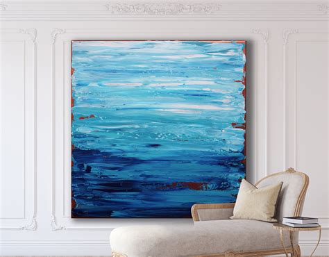 Original Abstract Minimalist Painting Xlarge Canvas Art Etsy