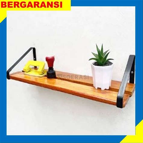 Jual Rak Dinding Susun Besi Dan Kayu Lebar Dan Luas Dekorasi Rumah