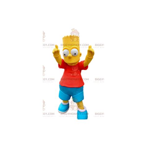 Bart BIGGYMONKEY™ Mascot Costume, The Simpsons Sizes L (175-180CM)