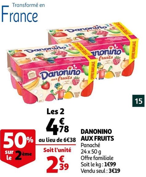 Promo Danonino Danonino Aux Fruits Chez Auchan