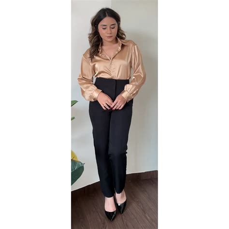 Buy Solid Satin Shirt Online At Best Price In India Muse Outfitters